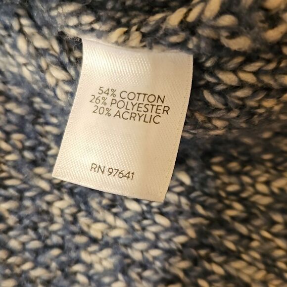 J Jill marbled gray and white oversized sweater size XS - Picture 7 of 10